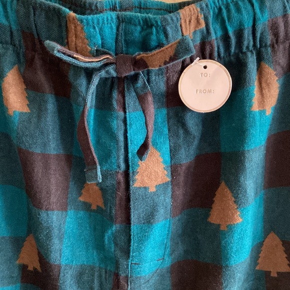 Falls Creek Men Christmas L 100% cotton pj pants and pants with elas - Picture 4 of 7